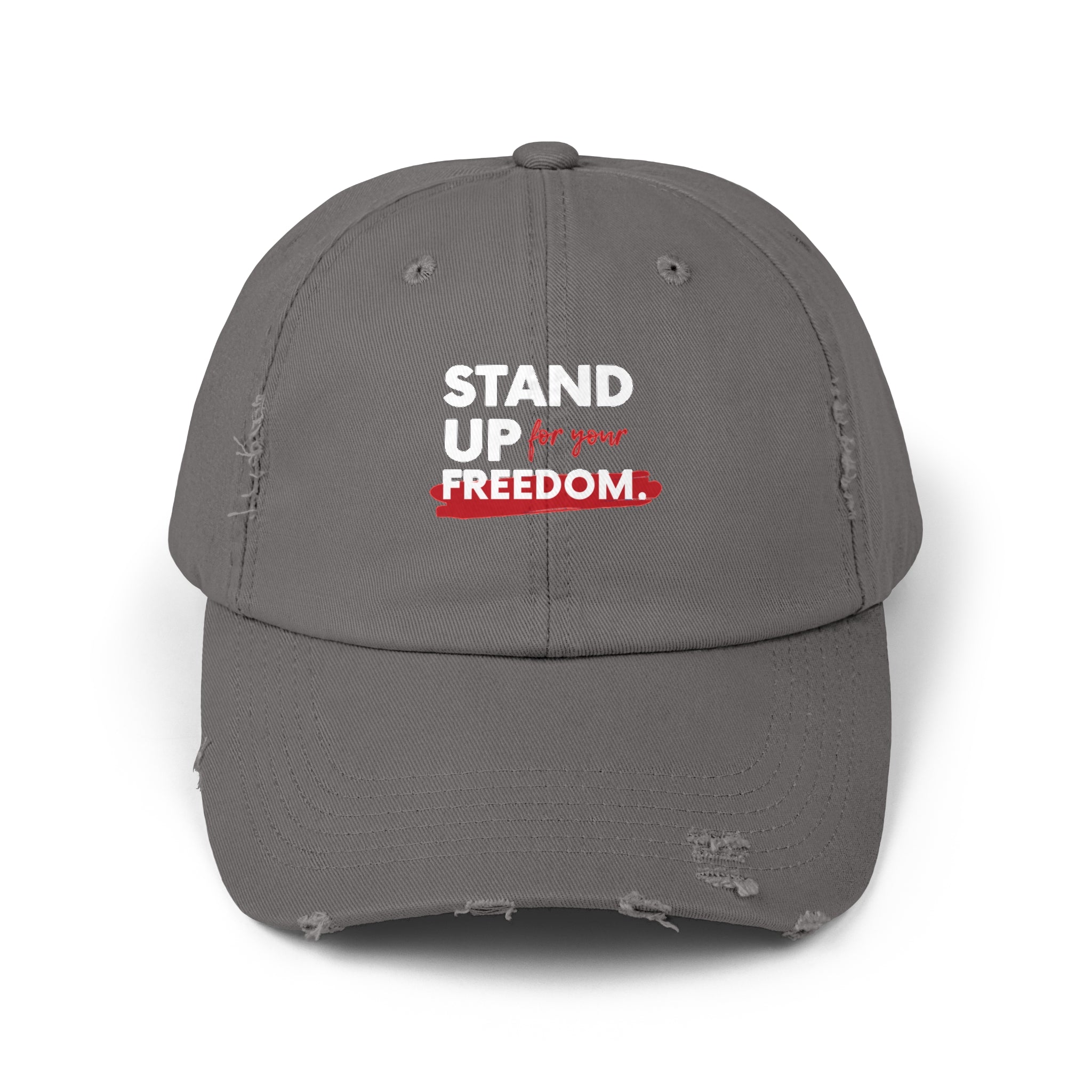 Stand Up for Your Freedom Distressed Dad Cap