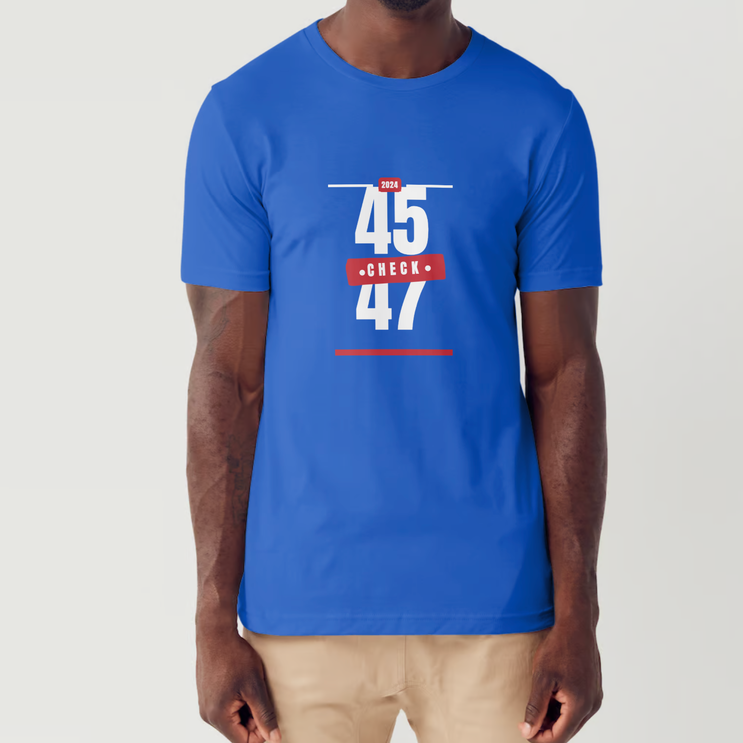 Stacked 45/47 Mens Crew Neck Tee